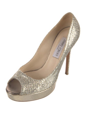 Jimmy Choo Glitter Glitter Accents Pumps