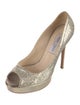 Jimmy Choo Glitter Glitter Accents Pumps
