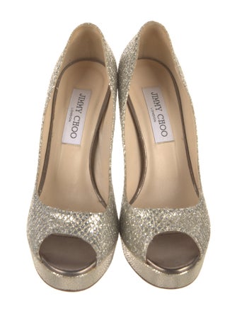 Jimmy Choo Glitter Glitter Accents Pumps