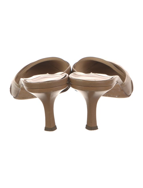 Jimmy Choo Leather Cutout Accent Mules