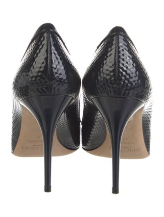 Jimmy Choo Patent Leather Animal Print Pumps