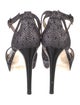 Jimmy Choo Glitter T-Strap Sandals