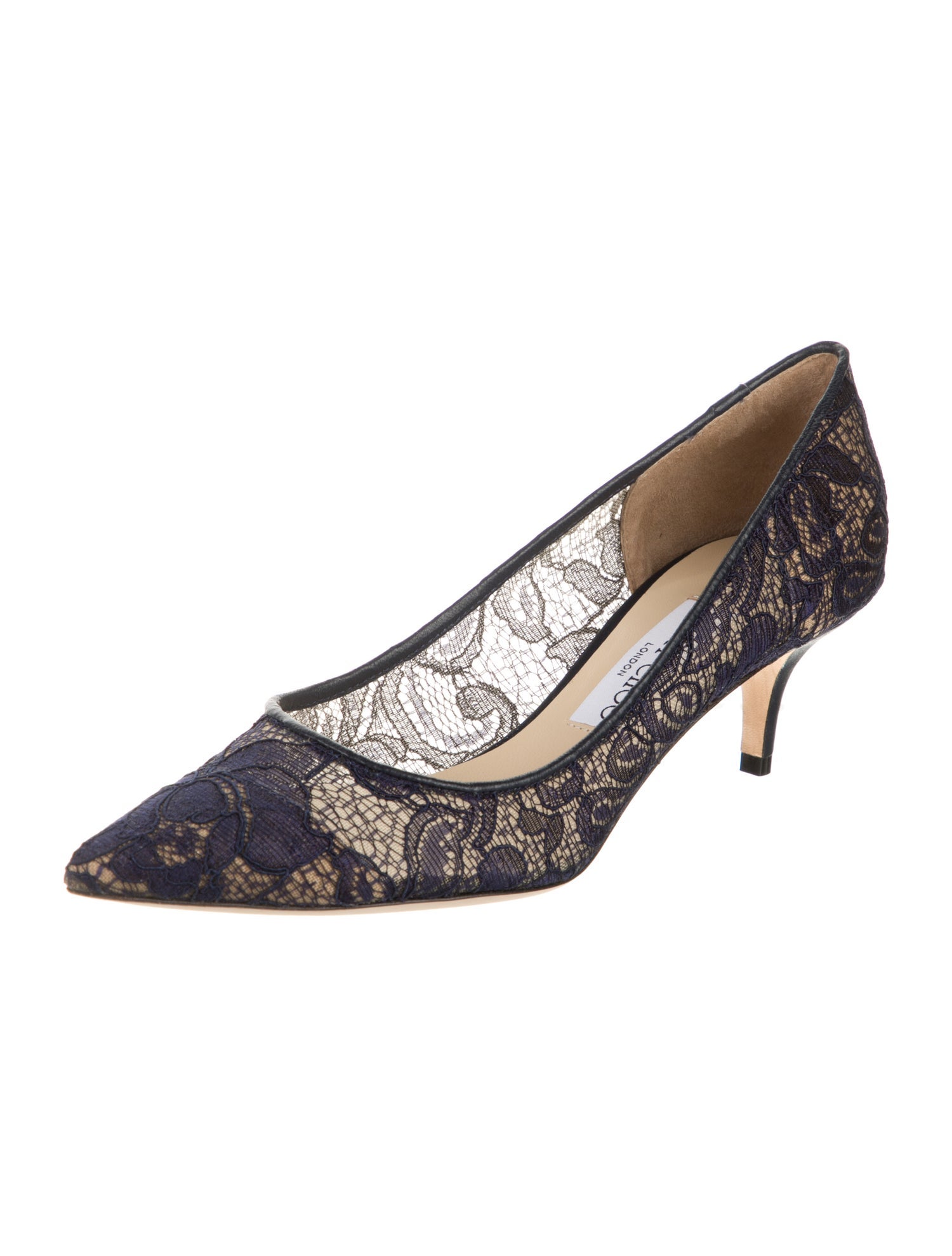 Jimmy Choo Lace Lace Pattern Pumps