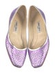 Jimmy Choo Glitter Animal Print Ballet Flats