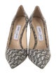 Jimmy Choo Glitter Printed Pumps