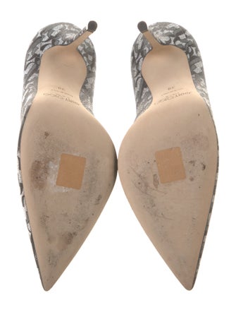 Jimmy Choo Glitter Printed Pumps