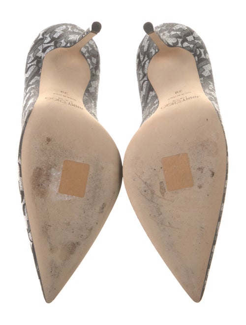 Jimmy Choo Glitter Printed Pumps