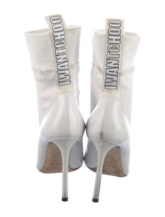 Jimmy Choo Leather Sock Boots