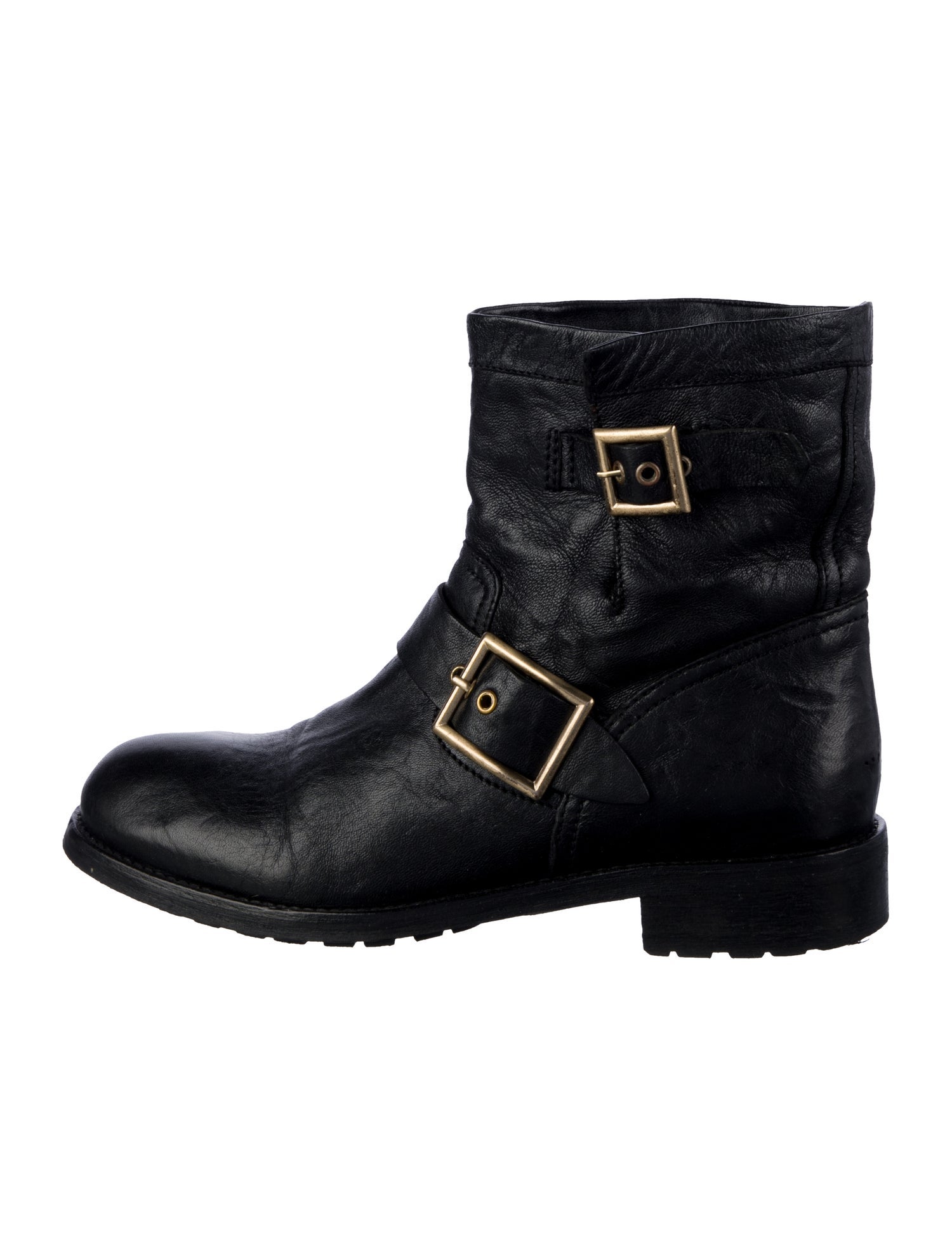 Jimmy Choo Leather Moto Boots