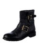 Jimmy Choo Leather Moto Boots