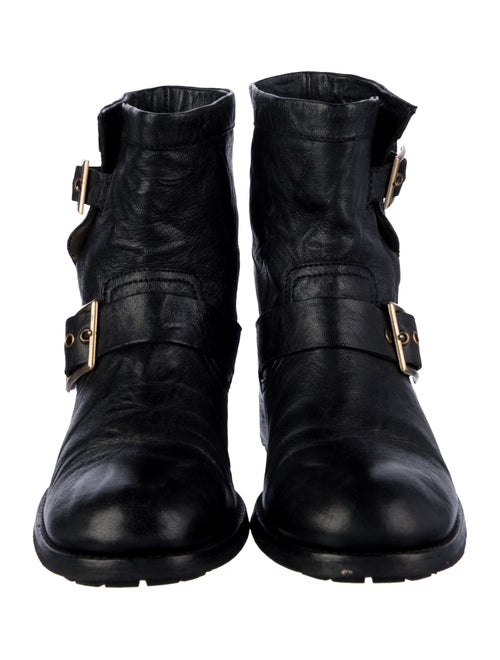 Jimmy Choo Leather Moto Boots