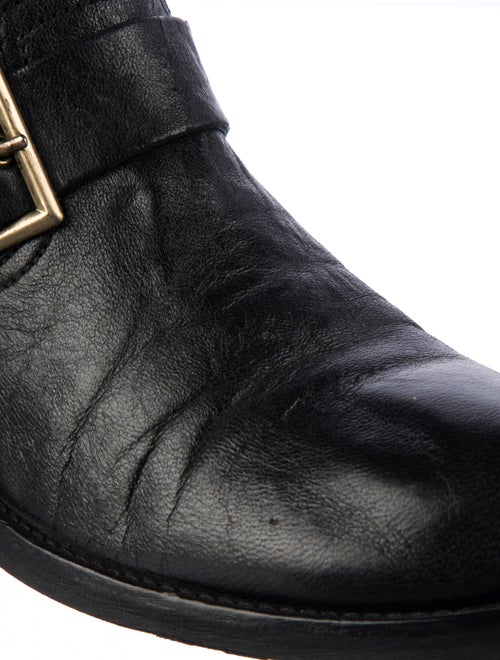 Jimmy Choo Leather Moto Boots