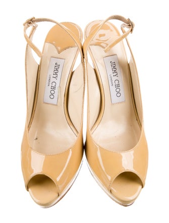 Jimmy Choo Patent Leather Slingback Pumps