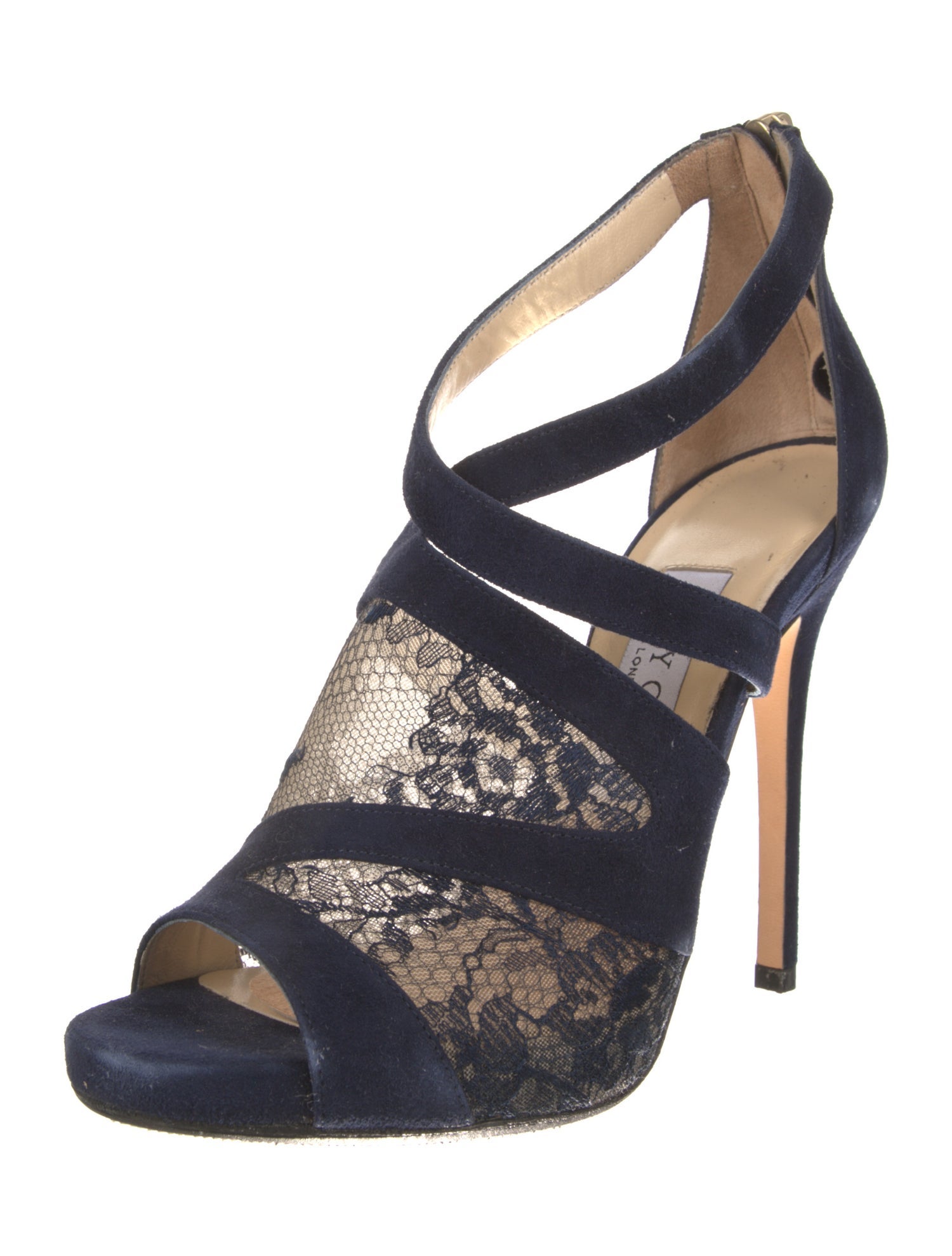 Jimmy Choo Suede Floral Print Sandals