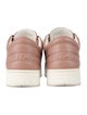 Jimmy Choo Leather Glitter Accents Sneakers
