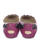 Jimmy Choo Patent Leather Studded Accents Ballet Flats