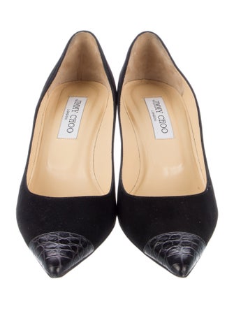 Jimmy Choo Velvet Pumps