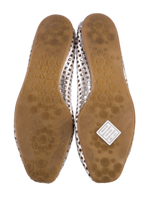 Jimmy Choo Leather Patterned Flats