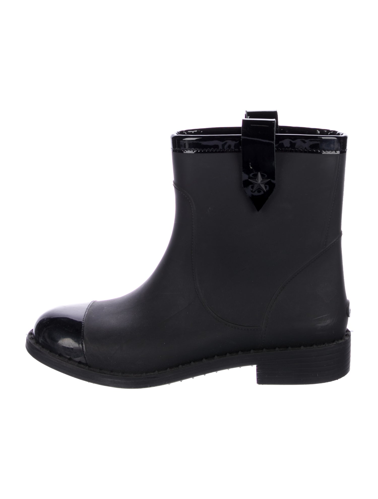 Jimmy Choo Rubber Studded Accents Rain Boots