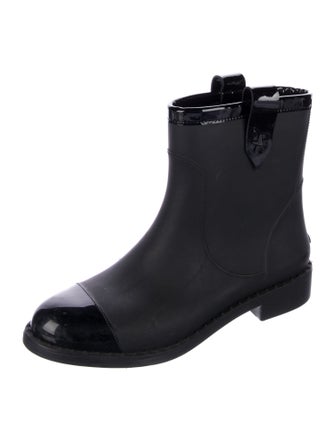 Jimmy Choo Rubber Studded Accents Rain Boots