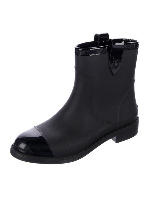 Jimmy Choo Rubber Studded Accents Rain Boots