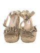 Jimmy Choo Leather Animal Print Espadrilles