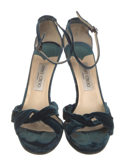 Jimmy Choo Velvet Sandals