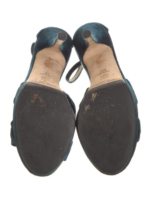 Jimmy Choo Velvet Sandals