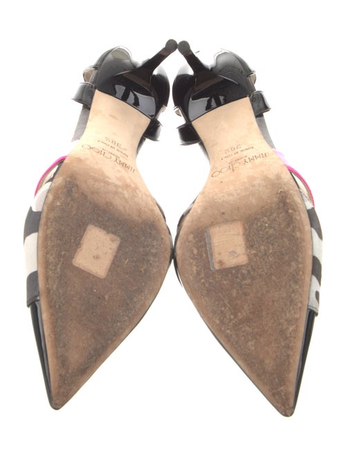 Jimmy Choo Patent Leather Printed D'Orsay Pumps