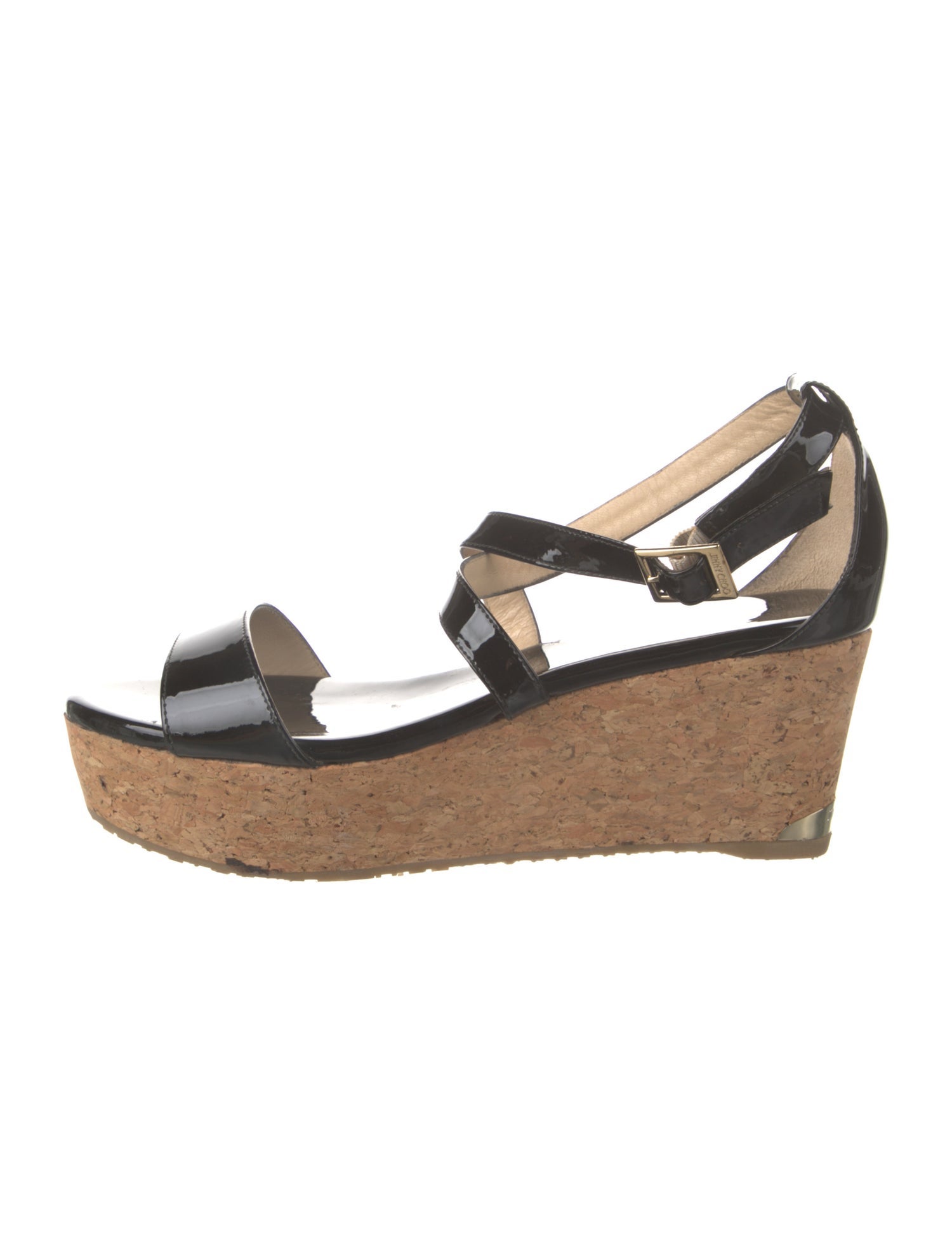 Jimmy Choo Patent Leather Slingback Sandals