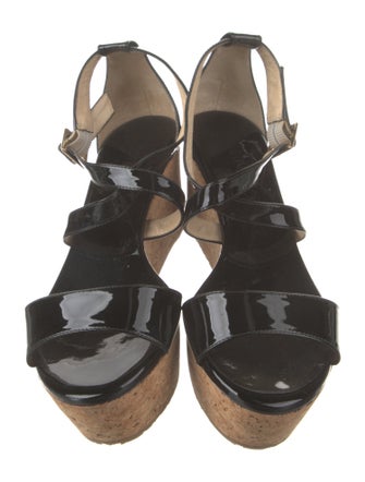 Jimmy Choo Patent Leather Slingback Sandals