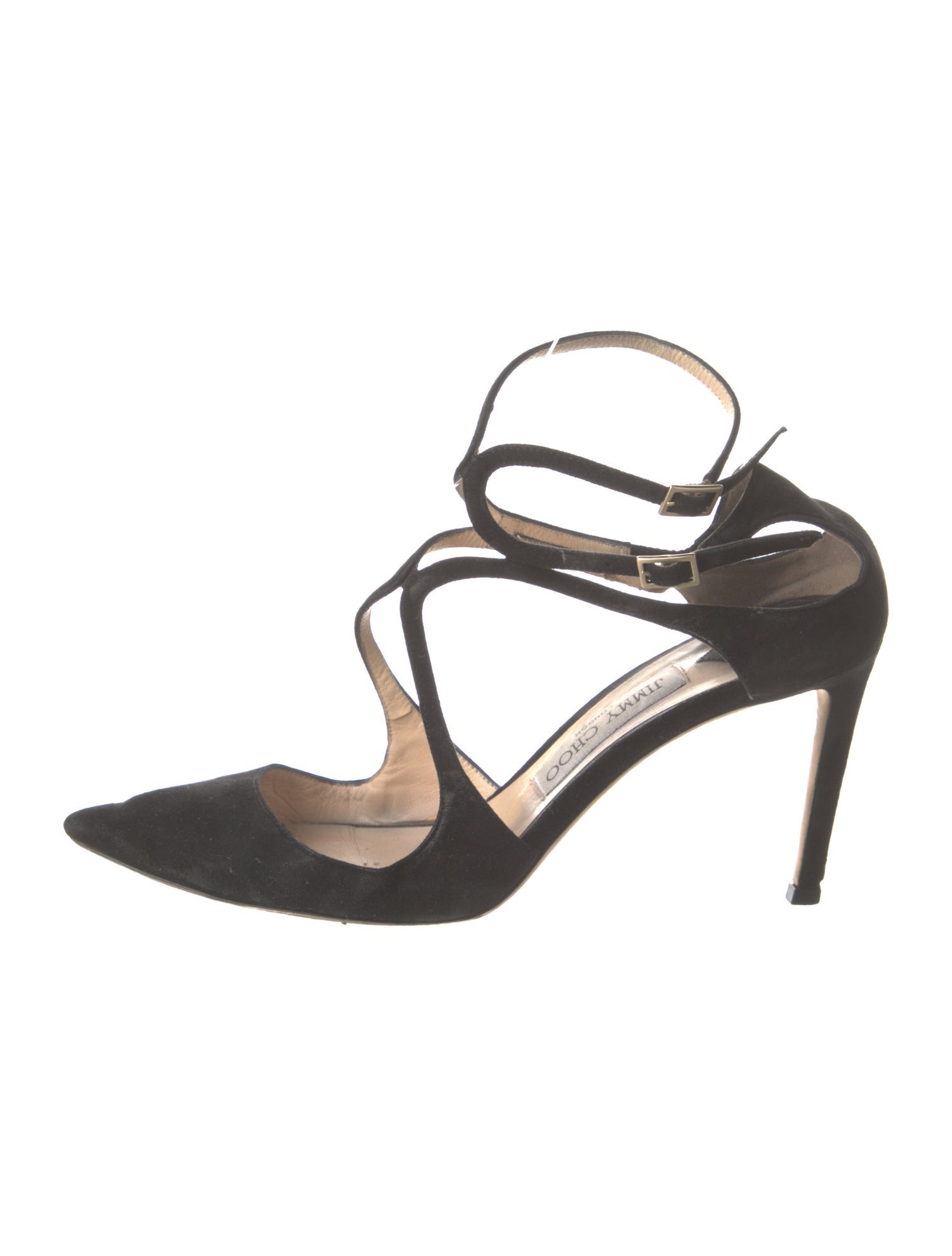 Jimmy Choo Suede T-Strap Pumps