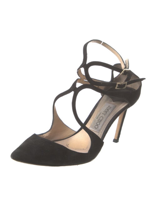 Jimmy Choo Suede T-Strap Pumps