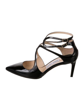 Jimmy Choo Patent Leather T-Strap Pumps