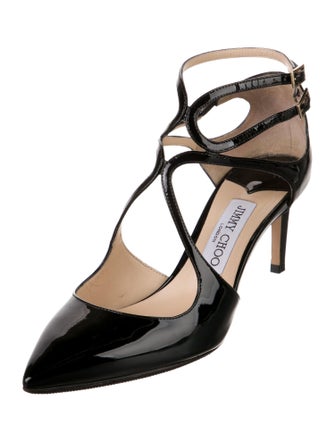 Jimmy Choo Patent Leather T-Strap Pumps