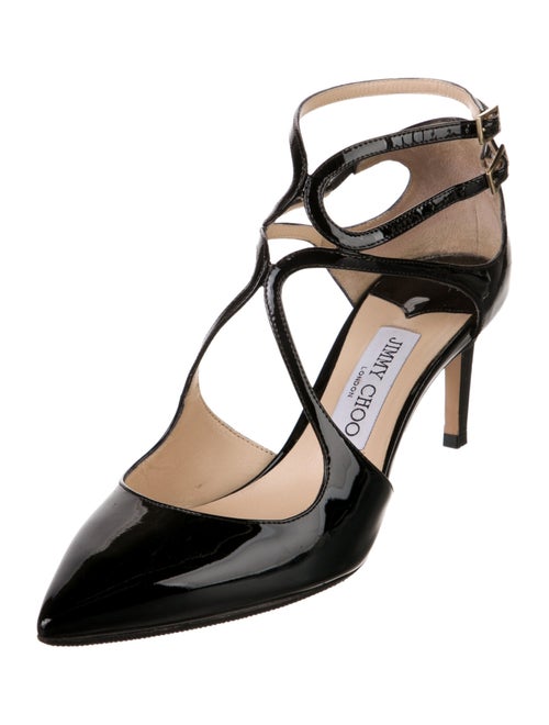 Jimmy Choo Patent Leather T-Strap Pumps