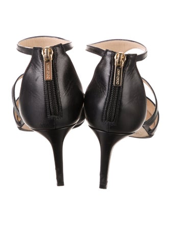 Jimmy Choo Leather T-Strap Pumps