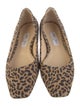 Jimmy Choo Suede Animal Print Flats