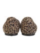 Jimmy Choo Suede Animal Print Flats