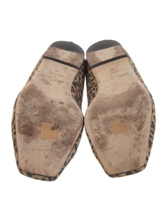 Jimmy Choo Suede Animal Print Flats