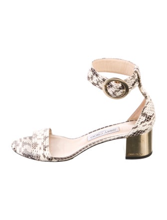 Jimmy Choo Snakeskin Animal Print Sandals