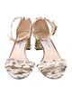 Jimmy Choo Snakeskin Animal Print Sandals