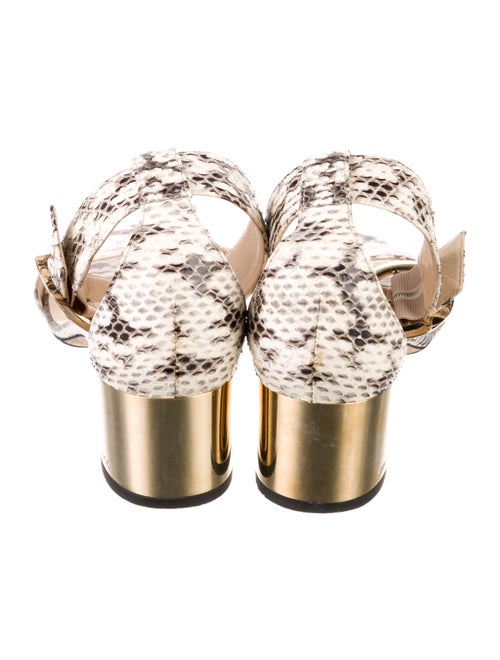Jimmy Choo Snakeskin Animal Print Sandals