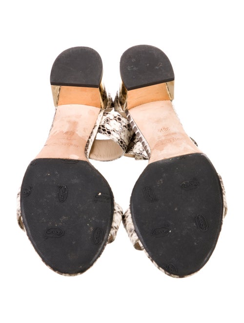 Jimmy Choo Snakeskin Animal Print Sandals