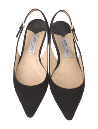 Jimmy Choo Suede Slingback Flats