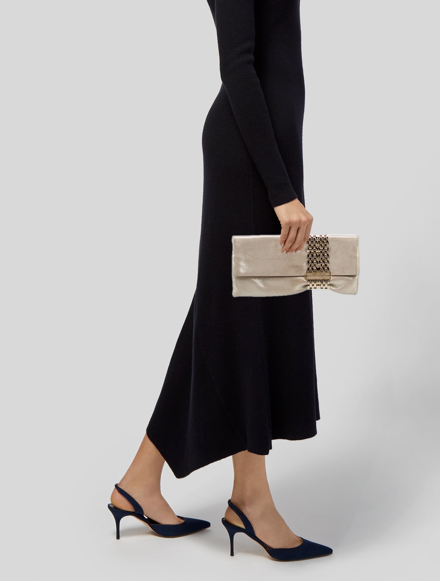 Jimmy Choo Suede Clutch