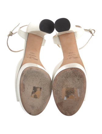 Jimmy Choo Embossed Leather Sandals