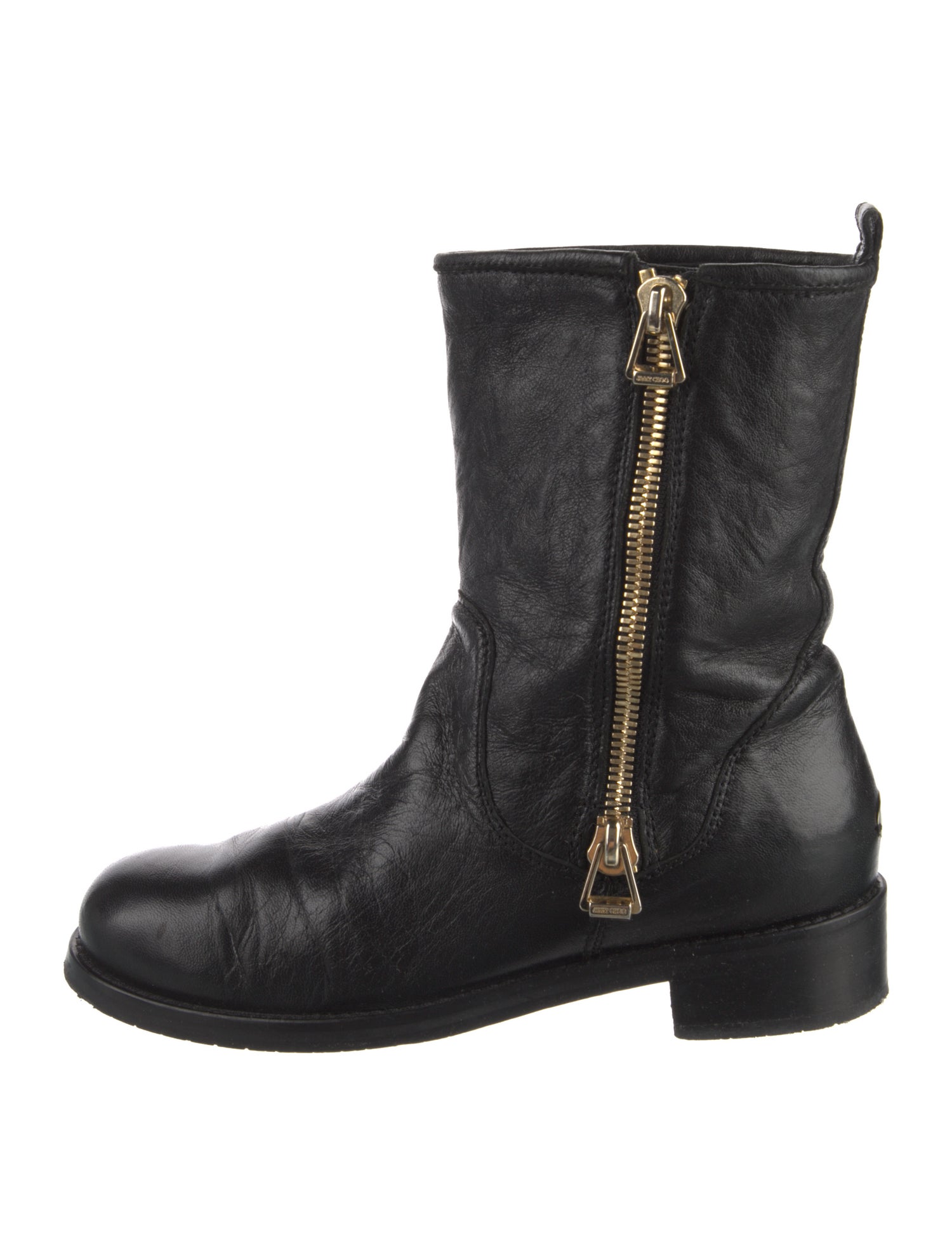 Jimmy Choo Leather Combat Boots