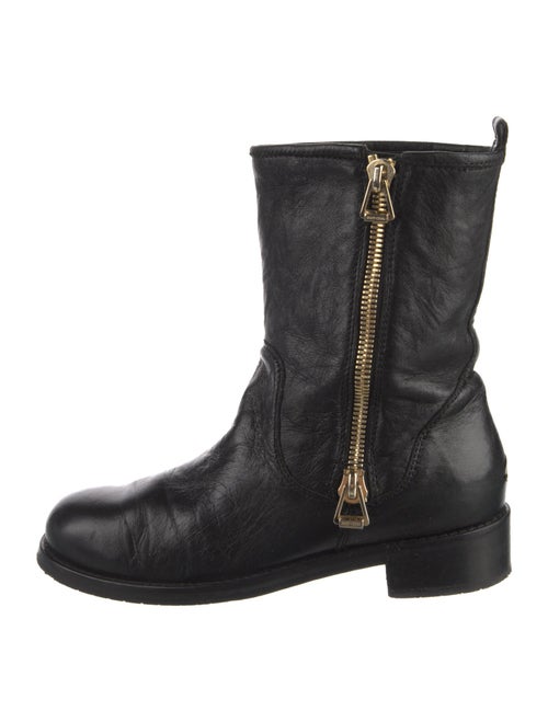 Jimmy Choo Leather Combat Boots