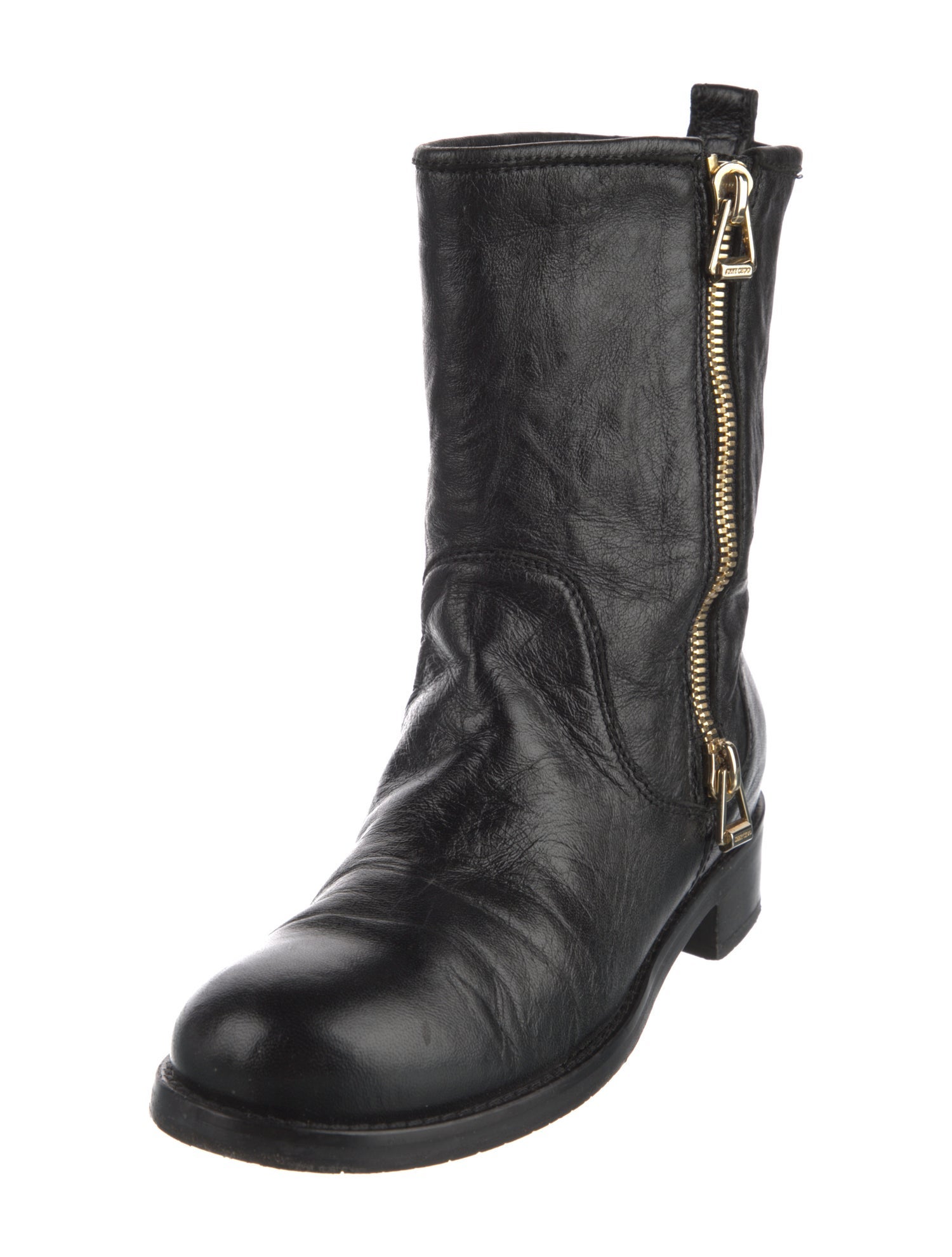 Jimmy Choo Leather Combat Boots